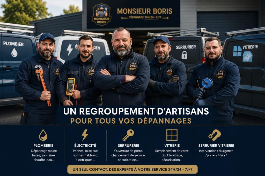 Monsieur Boris — regroupement d'artisans pour tous vos dépannages